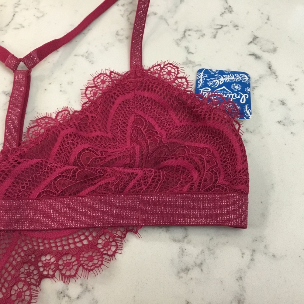 FREE PEOPLE Bralette Swept Away Eyelash Lace Bra - Picture 5 of 8